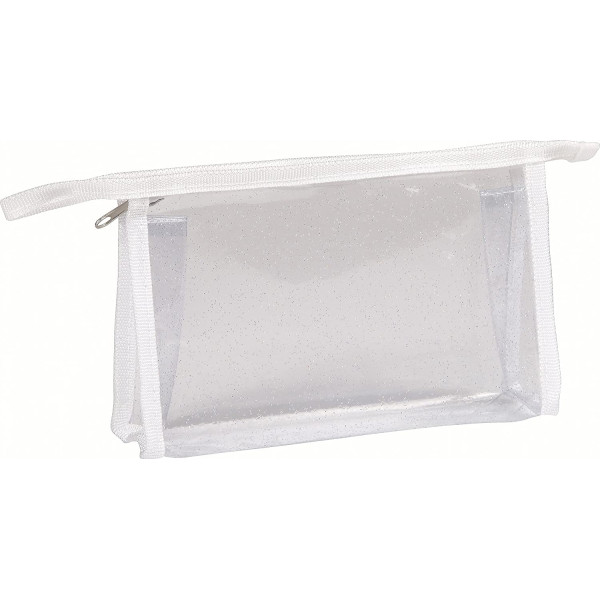 photo-Trousse - Rectangulaire - Paillettes - Plastique - Transparente - 22 x 4 x 14 cm
