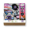 photo-Kit créatif - 4 objets à décorer - Cassette, roller, disque et polaroïd - Bois - Mirror Pixel Art - Rétro - Aladine
