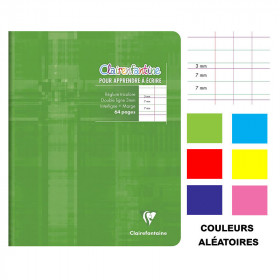 photo-Cahier d'écriture - 17x22(cm) - DL 3 mm - 64 pages - sans spirale - Clairefontaine