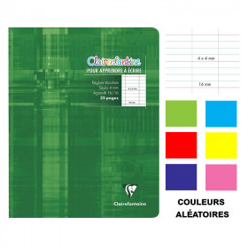 photo-Cahier d'écriture - 17x22(cm) - Interligne 4 mm - 32 pages - sans spirale - Clairefontaine