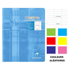 Cahier d'écriture - 17x22(cm) - Interligne 4 mm - 32 pages - sans spirale - Clairefontaine