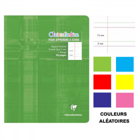 photo-Cahier d'écriture - 17x22(cm) - DL 5 mm - 32 pages - sans spirale - Clairefontaine