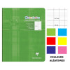 photo-Cahier d'écriture - 17x22(cm) - Grands carreaux 3 mm - 32 pages - sans spirale - Clairefontaine