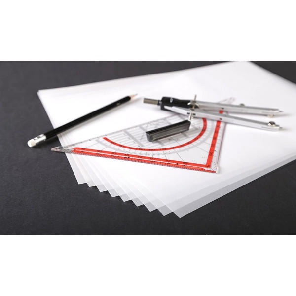 Papier Calque A4 + 24 x32 cm 20 feuilles 90g Clairefontaine