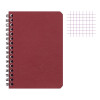 photo-Carnet - 9x14 cm - Petits carreaux - 100 pages - Couverture rouge - Spirale
