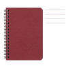 photo-Carnet - 9x14 cm - Lignes - 100 pages - Couverture rouge - Spirale
