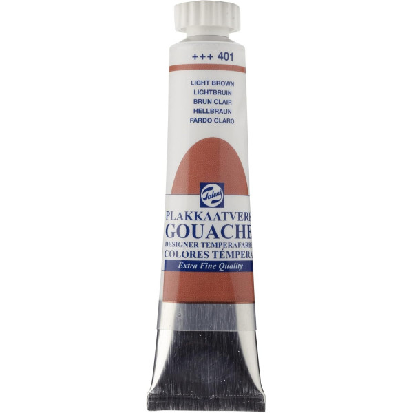 photo-Gouache - Extra-fine - Brun clair - 401 - Finition mate - Talens - Tube de 20ml