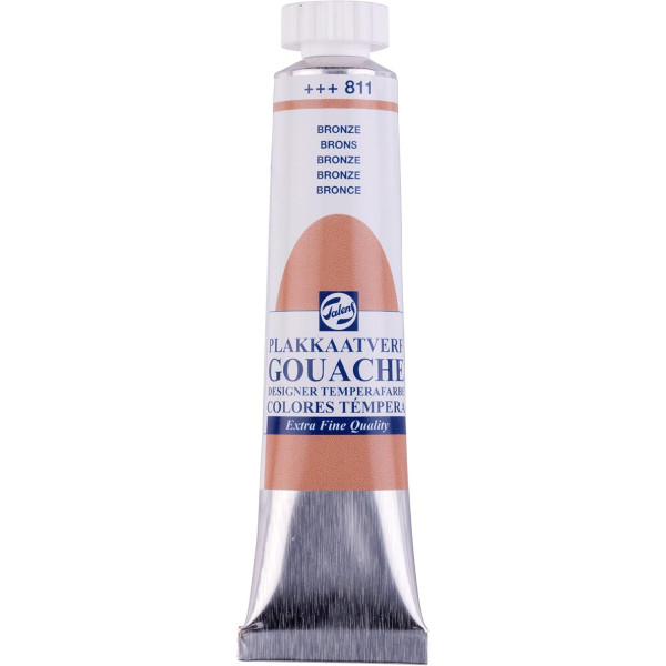 photo-Gouache - Extra-fine - Bronze - 811 - Finition mate - Talens - Tube de 20ml