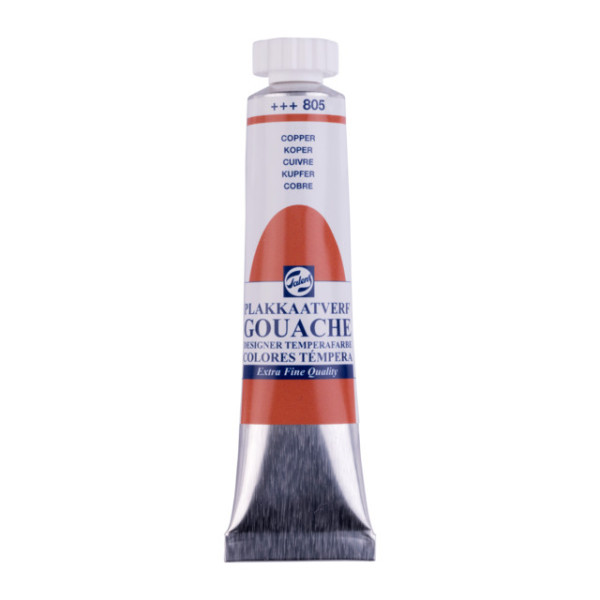 photo-Gouache - Extra-fine - Cuivre - 805 - Finition mate - Talens - Tube de 20ml