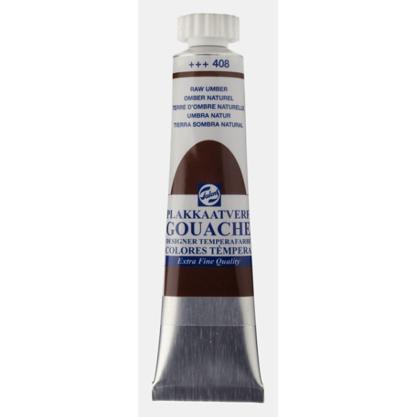 photo-Gouache - Extra-fine - Terre ombre naturelle - 408 - Finition mate - Talens - Tube de 20ml