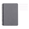 photo-Carnet - 9x14 cm - Lignes - 100 pages - Couverture gris - Spirale