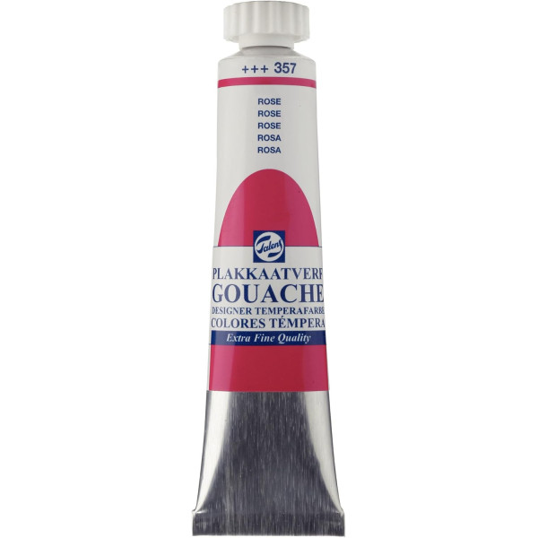 photo-Gouache - Extra-fine - Rose - 357 - Finition mate - Talens - Tube de 20ml