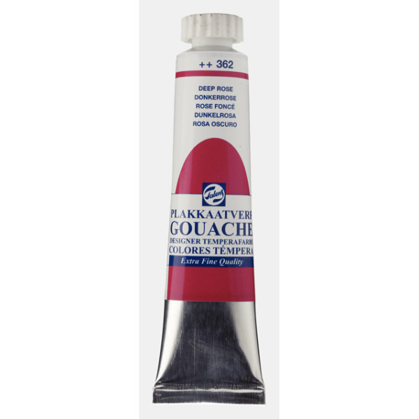 photo-Gouache - Extra-fine - Rose foncé - 362 - Finition mate - Talens - Tube de 20ml