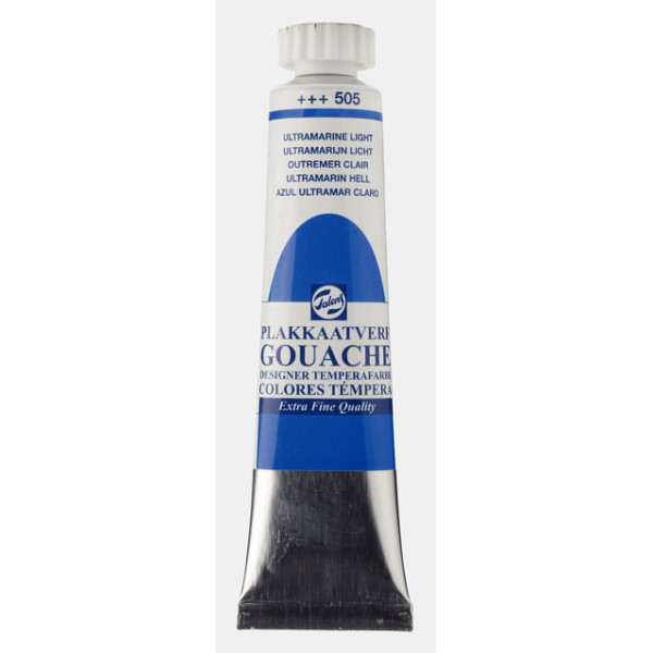 photo-Gouache - Extra-fine - Outremer clair - 505 - Finition mate - Talens - Tube de 20ml