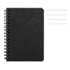 photo-Carnet - A5 - 14x21cm - Lignes - 100 pages - Couverture noir - Spirale