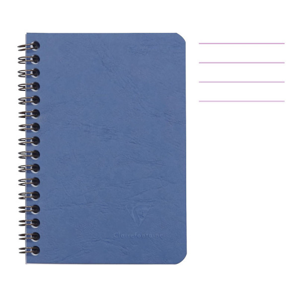 photo-Carnet - A5 - 14,8x21cm - Lignes - 100 pages - Couverture bleu - Spirale