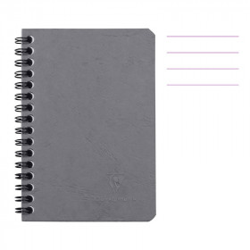 photo-Carnet - A5 - 14,8x21cm - Lignes - 100 pages - Couverture gris - Spirale