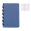 photo-Carnet - A5 - 14,8x21cm - Petits carreaux - 100 pages - Couverture bleu - Spirale