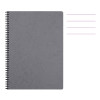 photo-Cahier - A4 - 21x29,7cm - Lignes - 100 pages - Couverture gris - Spirale