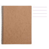 photo-Cahier - A4+ - 22,5x29,7cm - Lignes - 160 pages - Couverture maron - Spirale