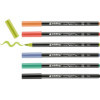 Marqueurs - Feutres - Pour porcelaine - 6 couleurs - Pointe pinceau - Edding