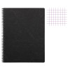 photo-Cahier - A4+ - 22,5x29,7cm - Petits carreaux - 160 pages - Couverture noir - Spirale