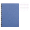 photo-Cahier - A4+ - 22,5x29,7cm - Petits carreaux - 160 pages - Couverture bleu - Spirale