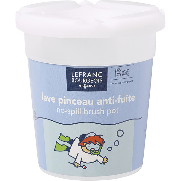 photo-Pot pour laver les pinceaux - Plastique - Anti-fuite - Lefranc Bourgeois