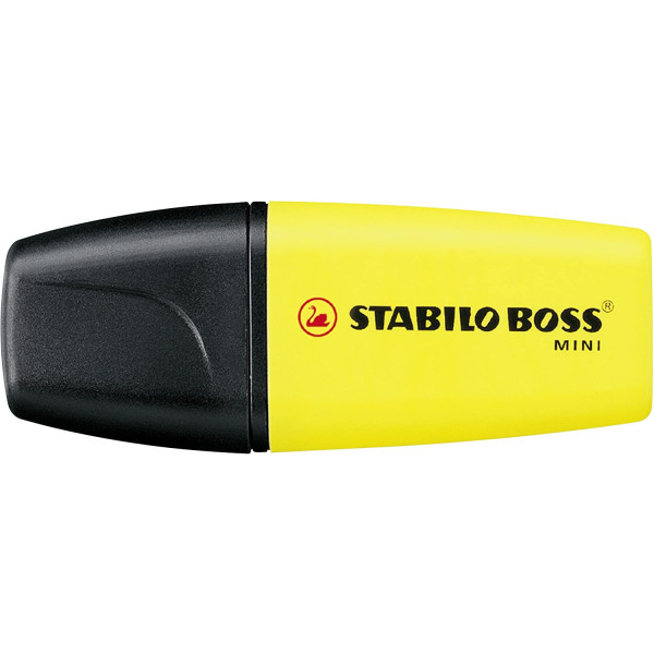 Etui carton de 5 surligneurs STABILO BOSS MINI - assortiment fluo