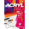 photo-Bloc - Acrylique - Gouache - A5 - 15 feuilles 285g - Blanc - Clairefontaine - Acryl Pad