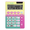 photo-Calculatrice de bureau - 12 chiffres - Piles et solaire - Sunset - Jaune Rose Milan