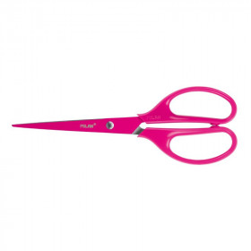 photo-Ciseaux - Bureau - Scolaire - 17 cm - Rose fluo - Milan