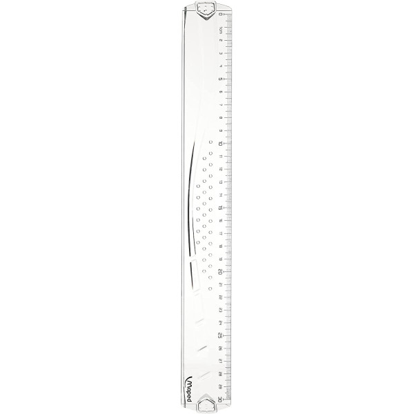 Règle - Plate - 30 cm - Plastique - Geometric - Maped