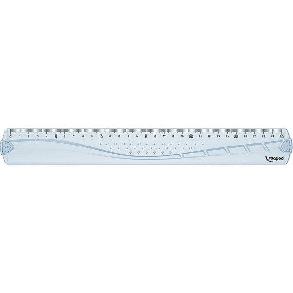 Règle - Plate - 30 cm - Plastique - Geometric - Maped