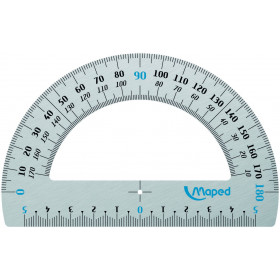 photo-Rapporteur - Scolaire - 180° - 12 cm - Aluminium - Maped