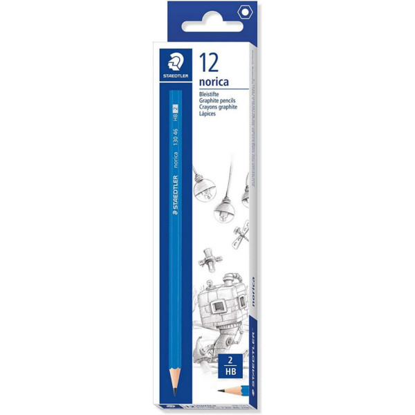 photo-Boîte de 12 crayons graphite - HB - Norica - Staedtler