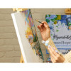Peinture par numéro - Fleur blanche - 40x50cm - Toile + pinceaux + peinture - Facile - Figured'Art