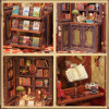 Book Nook - Maquette à construire - Serre-livre - Librairie des hiboux - 88 pièces
