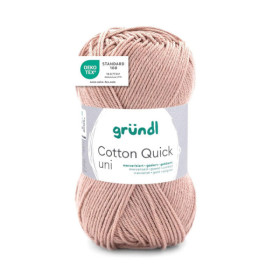 photo-Pelote de laine - Beige - 139 - 100% coton - 3/4 mm - Gründl - Cotton Quick Uni