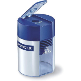 photo-Taille-crayon - Avec réservoir plastique - 2 trous - Pour crayon standard - Staedtler