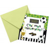 Cartons d'invitation et enveloppes - Anniversaire enfant - Football - Clairefontaine