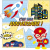 photo-Cartons d'invitation et enveloppes - Anniversaire enfant - Super héros - Clairefontaine