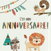 photo-Cartons d'invitation et enveloppes - Anniversaire enfant - Indiens - Clairefontaine