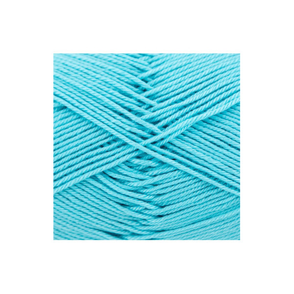Pelote de laine - Bleu layette - 141 - 100% coton - 3/4 mm - Gründl - Cotton Quick Uni
