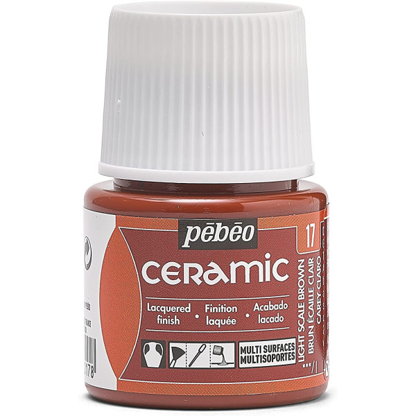 photo-Peinture pour céramique - Brun écaille - Pébéo - Ceramic - 45ml