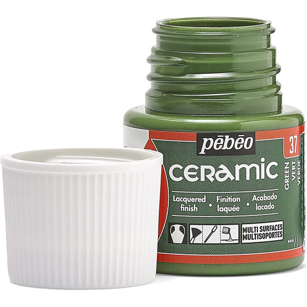 Peinture pour céramique - Vert - Pébéo - Ceramic - 45ml