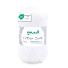 photo-Pelote de laine - Blanc - 01 - 100% coton - 3/4 mm - Gründl - Cotton Quick Uni