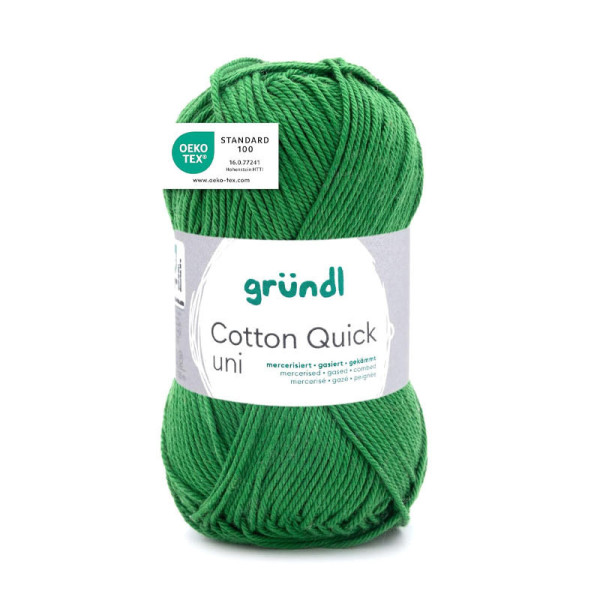 photo-Pelote de laine - Fougère - 114 - 100% coton - 3/4 mm - Gründl - Cotton Quick Uni