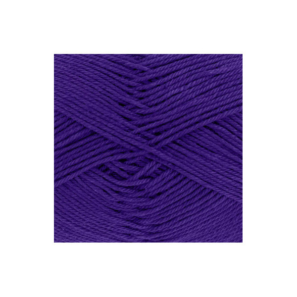 Pelote de laine - Prune - 109 - 100% coton - 3/4 mm - Gründl - Cotton Quick Uni