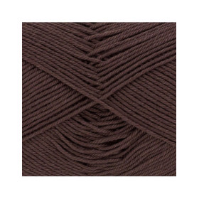 Pelote de laine - Chocolat - 122 - 100% coton - 3/4 mm - Gründl - Cotton Quick Uni